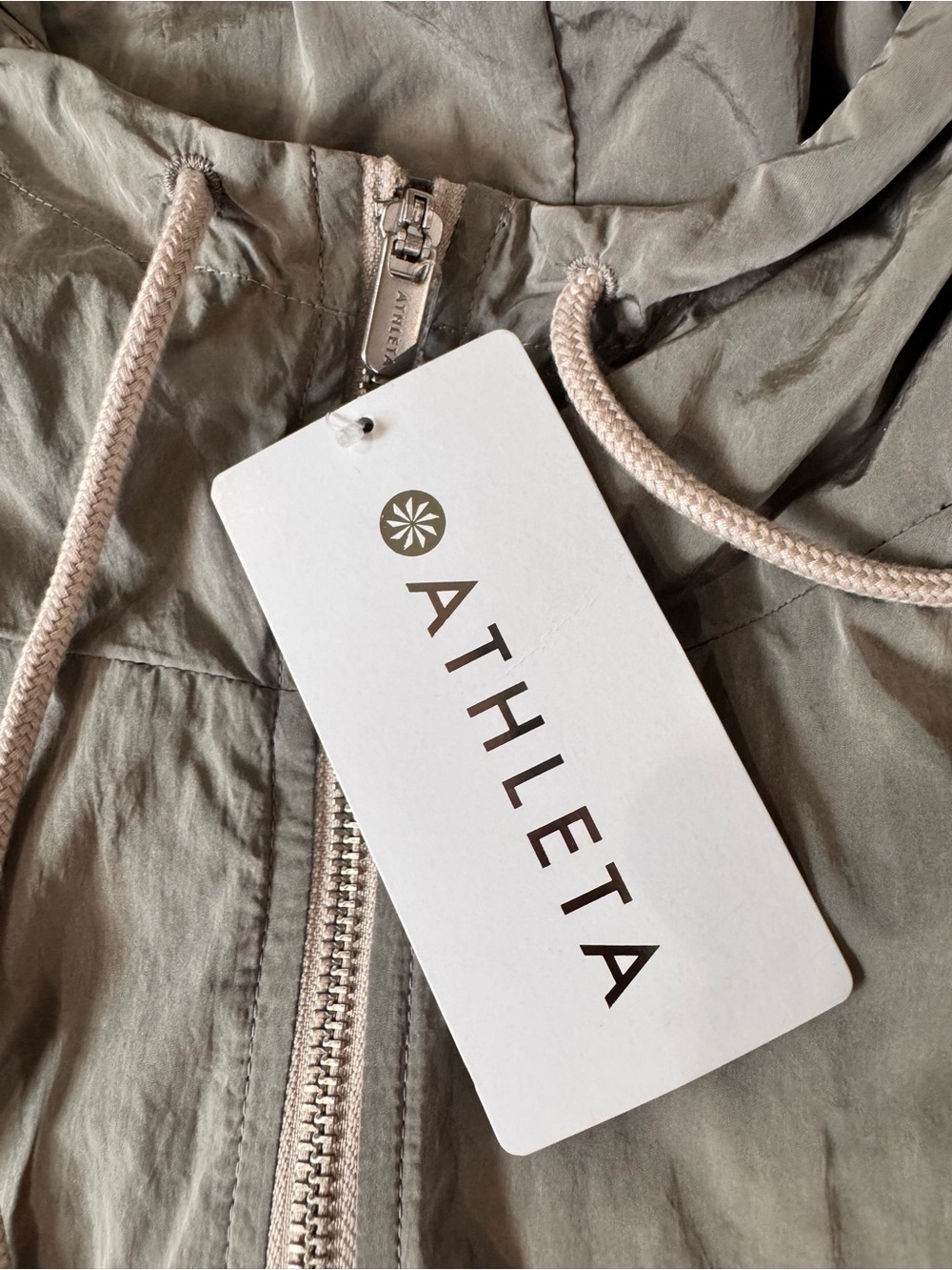 Athleta Day Drift Jacket Abalone Sheen M NWT Cropped Water Repellent - Picture 4 of 14